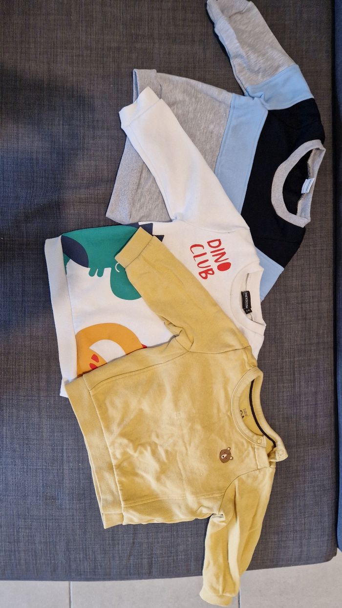 Lot de 3 pulls 12-18 mois