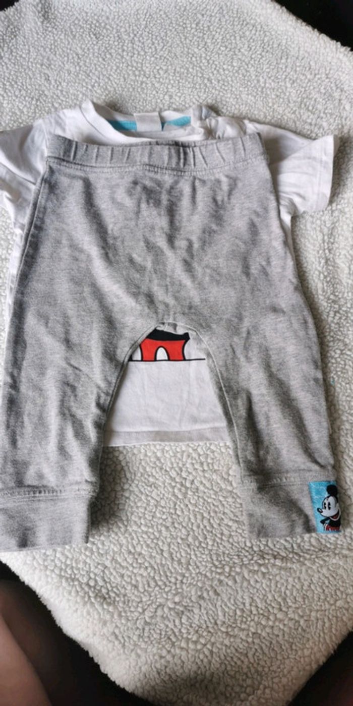 Ensemble tee-shirt caleçon Mickey Disney - photo numéro 2