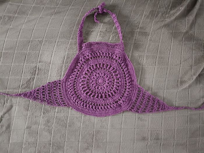 💎 Magnifique top dos nue- piece unique fait au crochets taille xs-s💎 - photo numéro 4