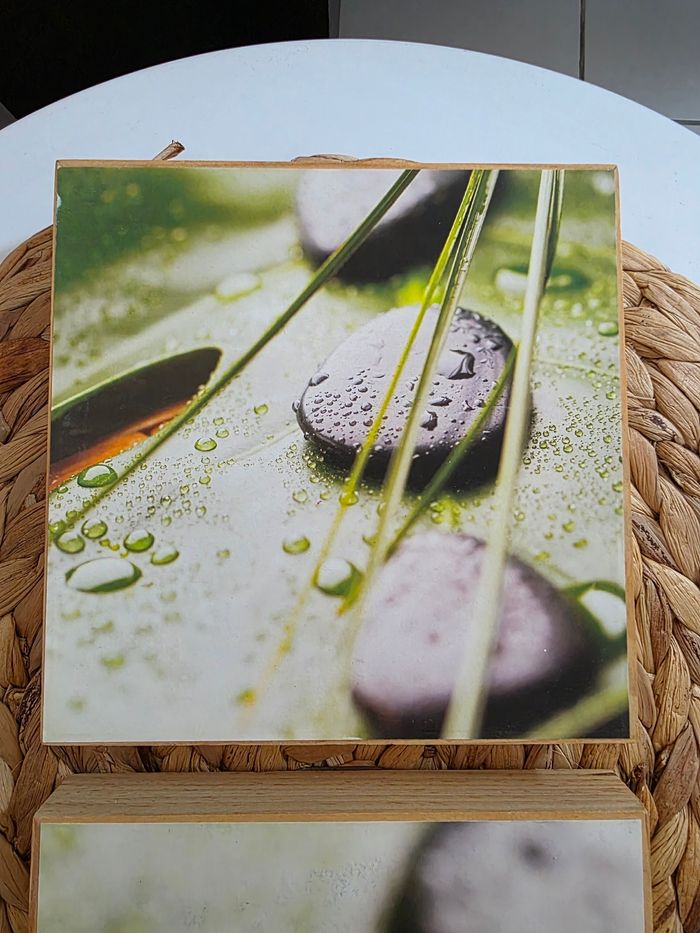 Lot de 2 petits cadres en bois - photo numéro 2