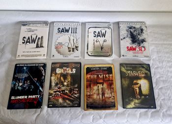 Lot de 8 dvd film horreur