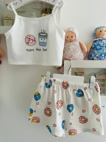 Ensemble pyjama Donut neuf