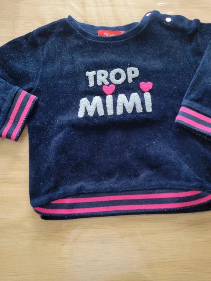 Pull en velours 24 mois Tissaia