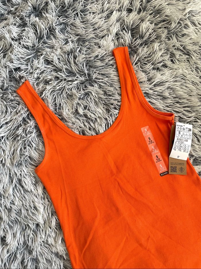Débardeur orange kiabi taille S - photo numéro 2