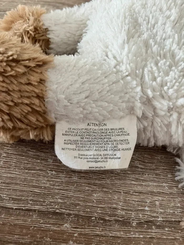 Peluche vache bouillotte micro-ondable 30 cm Pelucho - photo numéro 4