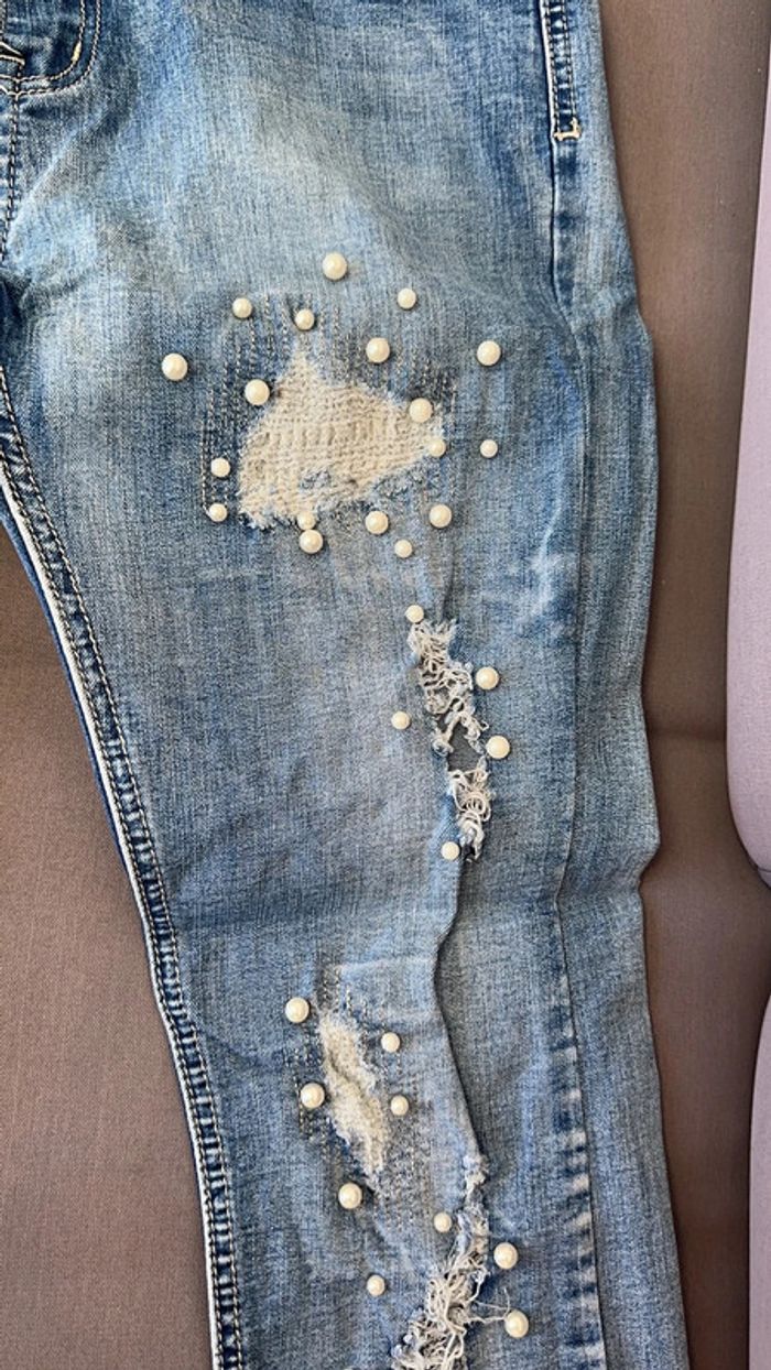 Jean perle taille 36 - photo numéro 4