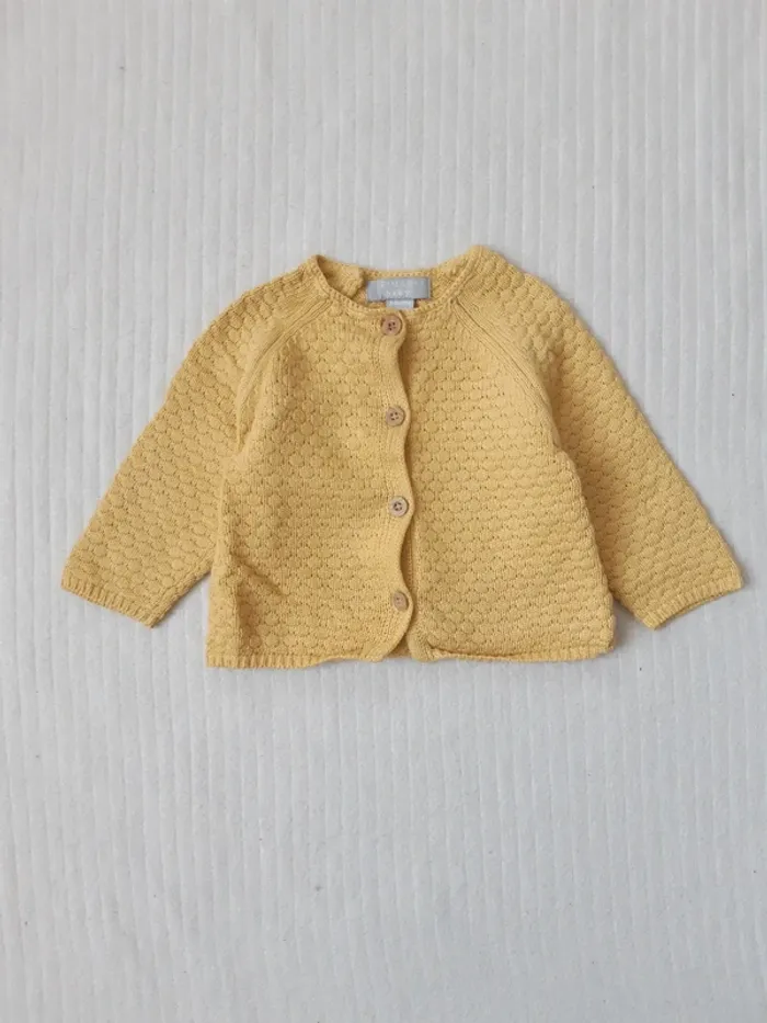 Gilet en maille jaune 68 cm Primark