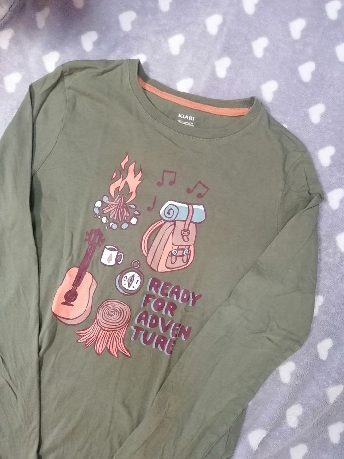 T-shirt coton ⛺ manches longues garçon 12 ans