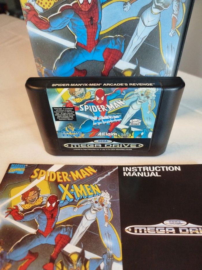Spider-Man X-Men méga drive sega complet - photo numéro 5