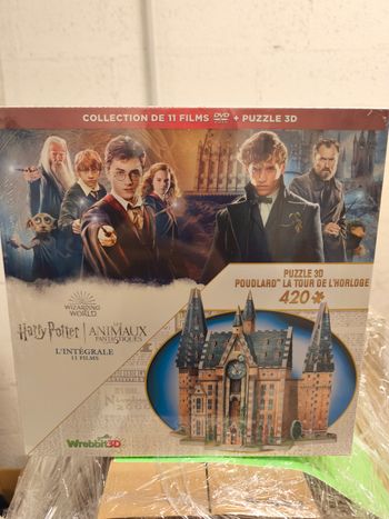 Coffret Wizarding World - 11 Films DVD + Puzzle 3D Poudlard