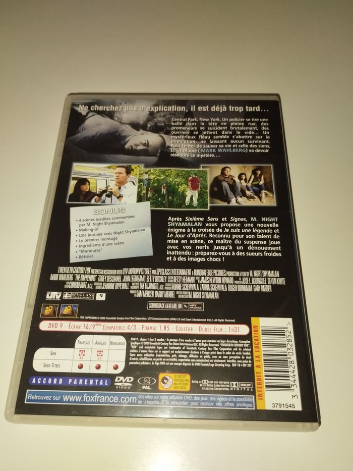 DVD Phénomènes - photo numéro 2