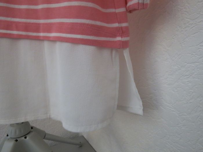 🌸 HAUT RAYÉ ROSE & BLANC – EFFET 2-EN-1 ULTRA TENDANCE 🌸 - photo numéro 6