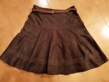 Jupe en daim marron Taille 38/40 DPAM