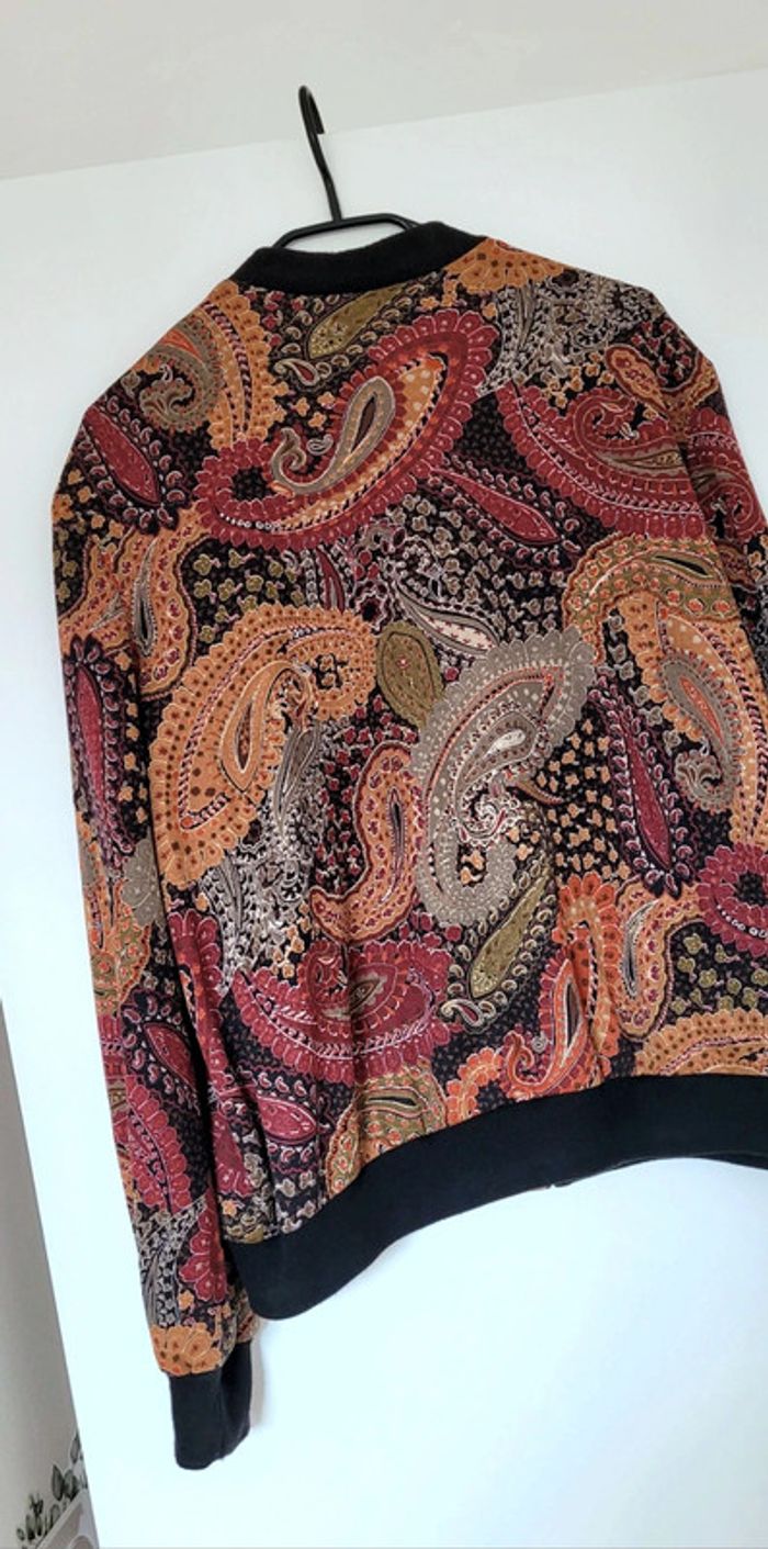 Magnifique Veste-Chemise laine Bomber fin-Vintage Oversize - photo numéro 11