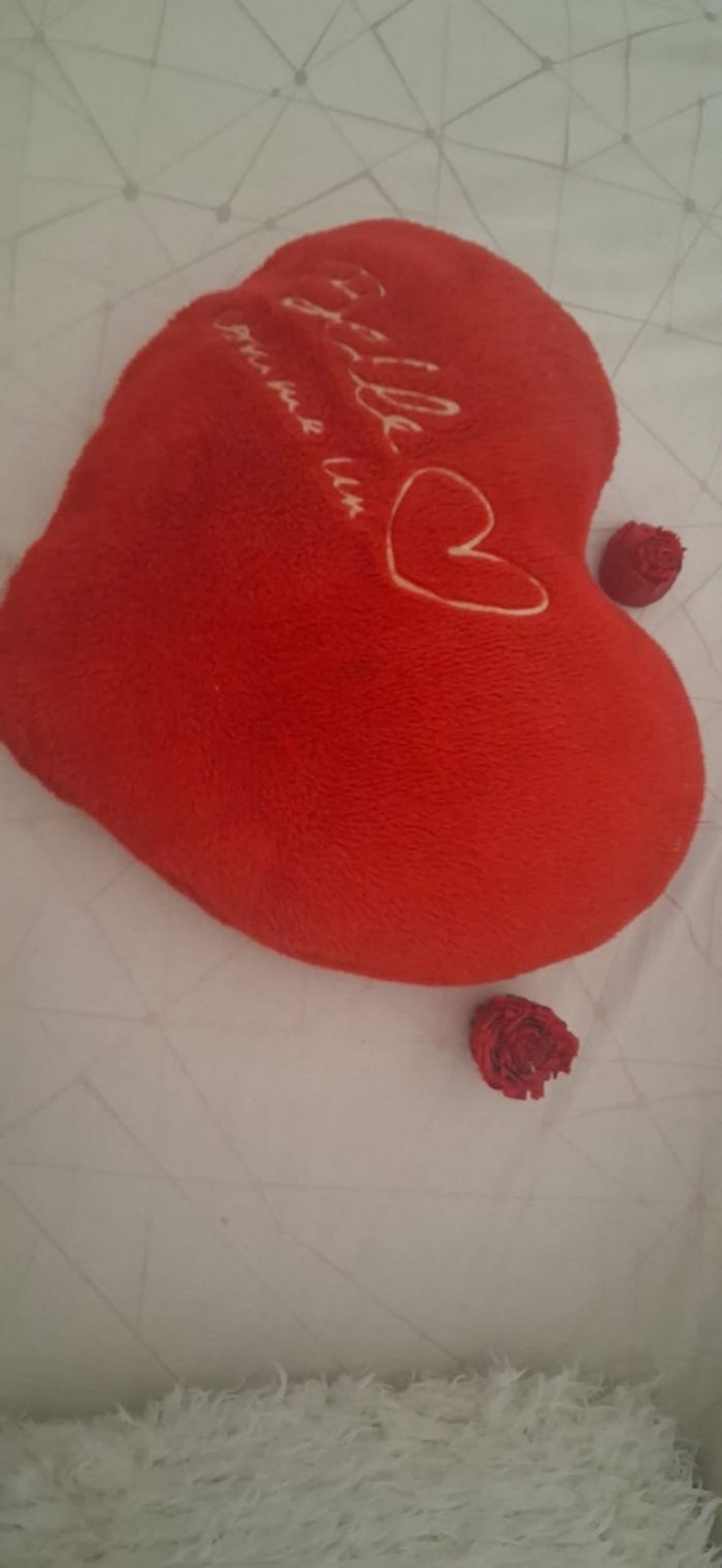 Grand Coussin "belle comme un coeur" - photo numéro 3