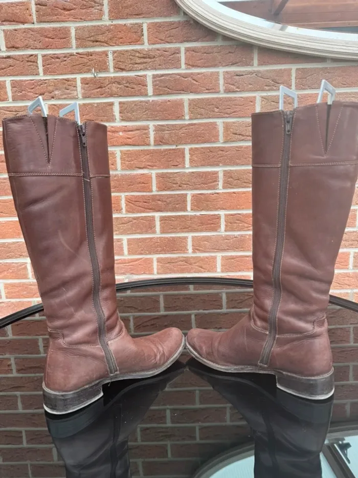 Botte en vrai cuir taille 36 - photo numéro 5
