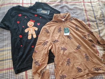 Lot t shirt gingerbread bonhomme pain d'épices