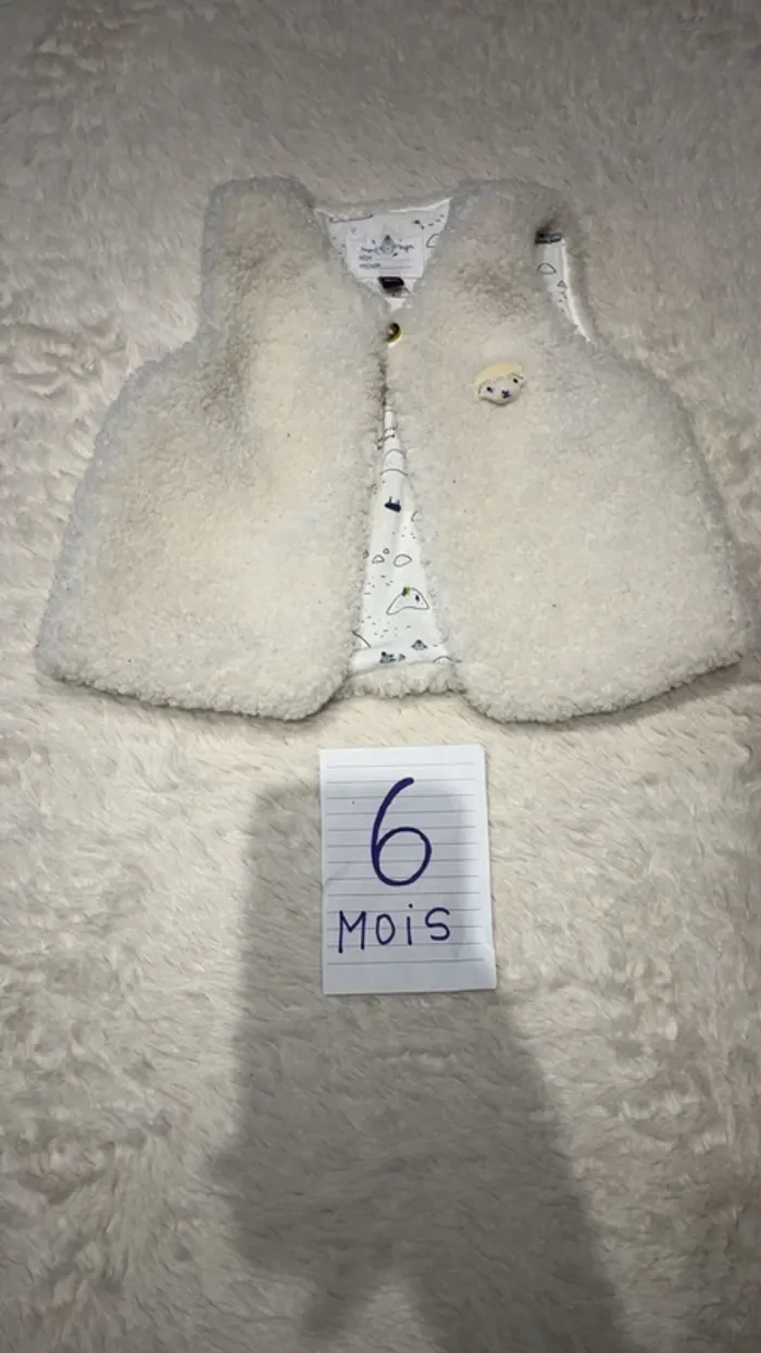 Veste sans manches 6 mois
