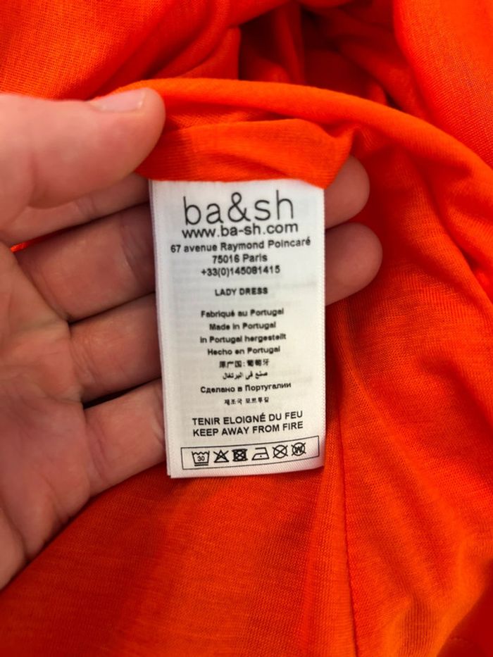 Robe d’été Ba&sh orange T1 / S neuve - photo numéro 7