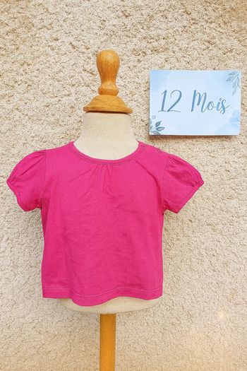 T-shirt rose 12mois