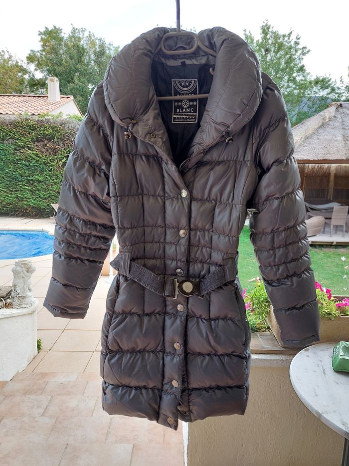 Veste doudoune avec capuche Poivre Blanc