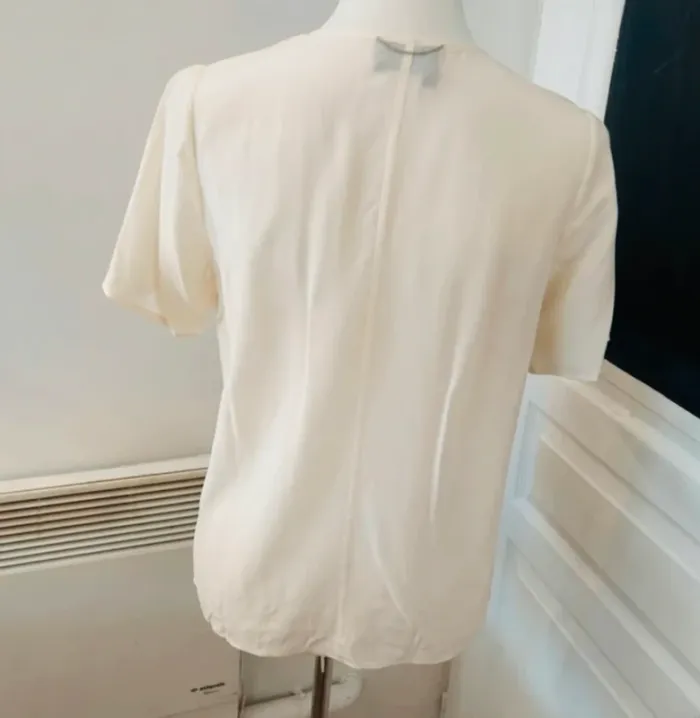 The Kooples blouse haut top écru en soie femme, taille xs/34 - photo numéro 3