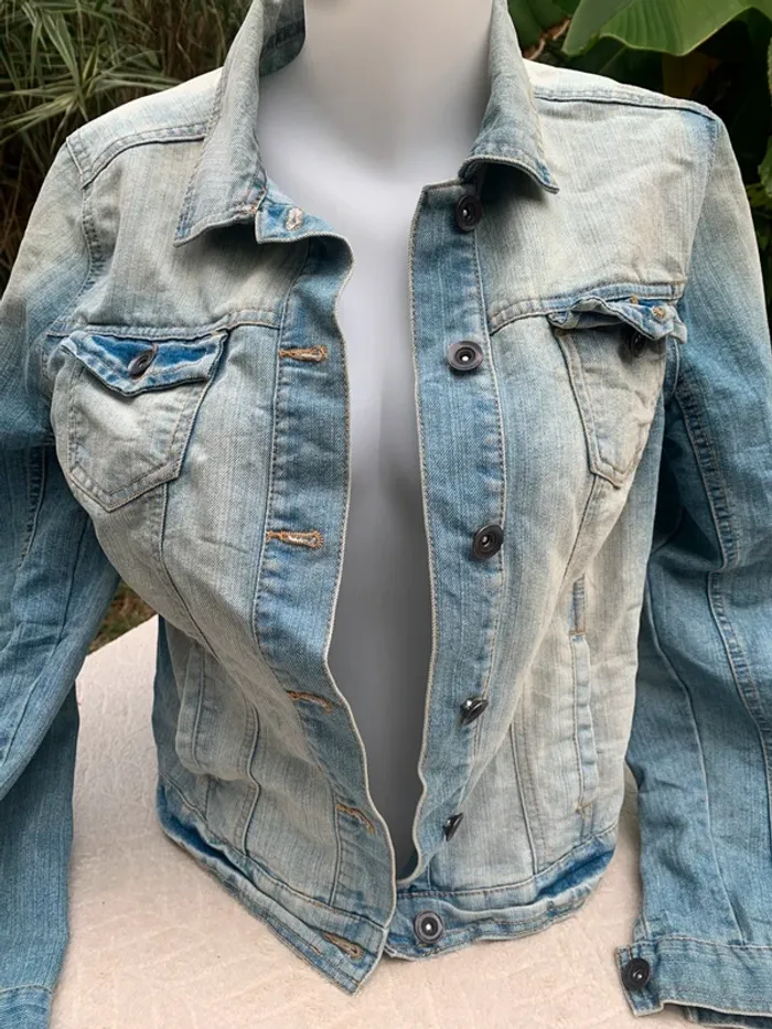 Veste New look vintage délavée taille 42 - photo numéro 4