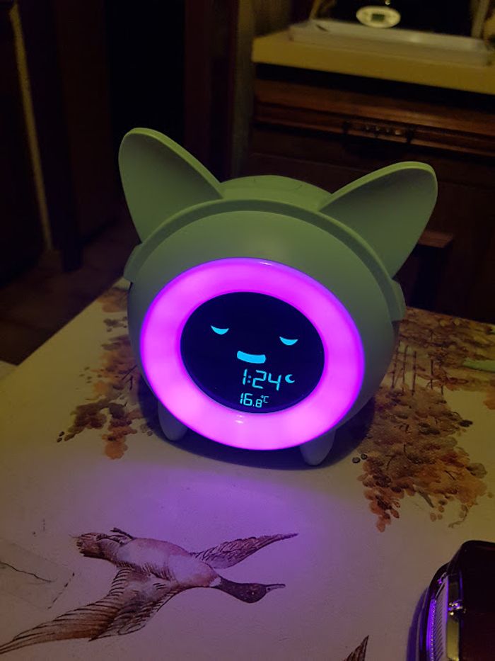 Réveil veilleuse céleste éducatif chat mixte - Metronic - photo numéro 3