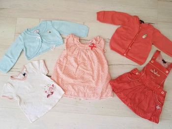 Lot de 5 articles fille été sergent major 12mois