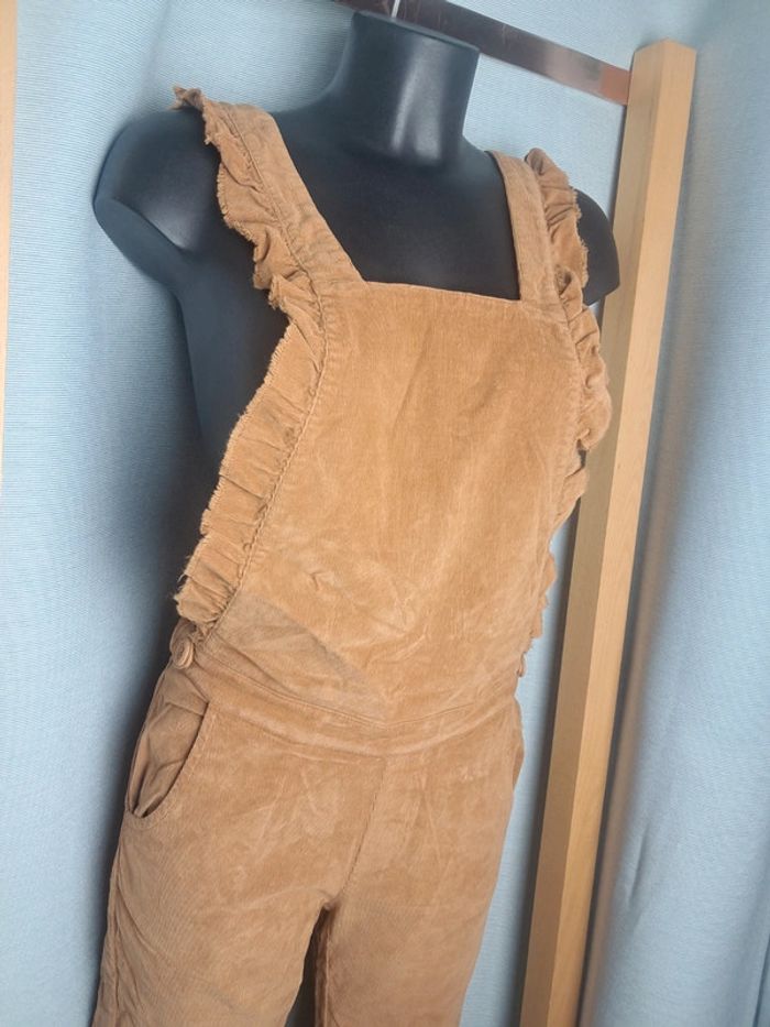 Emile et Ida salopette velour marron T.38 en tbe - photo numéro 2
