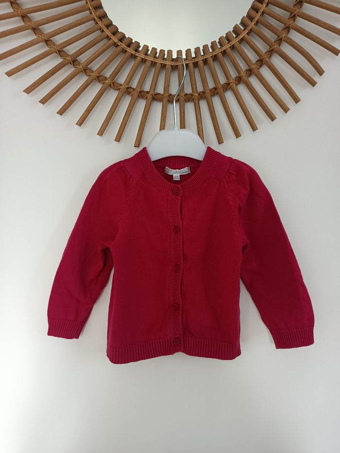 Gilet fuchsia kitchoun 18mois