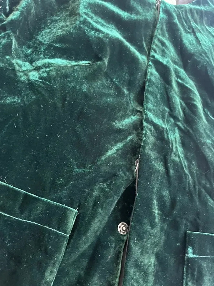Veste vert vintage velours – La Sensitive Paris – T.38 - photo numéro 2