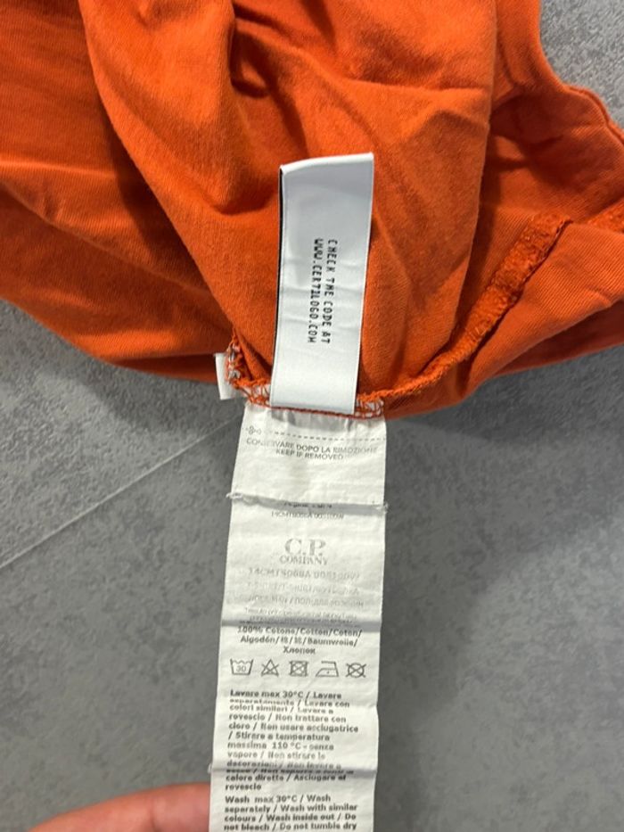 T-Shirt CP Company Orange Taille L - photo numéro 6