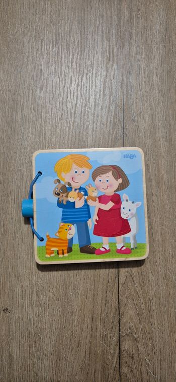 Livre imagier en bois : Les bébés animaux