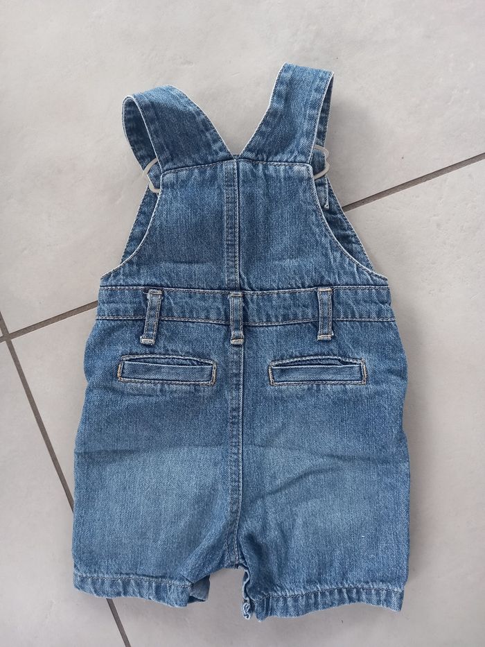 Salopette short en jean 6M - photo numéro 2