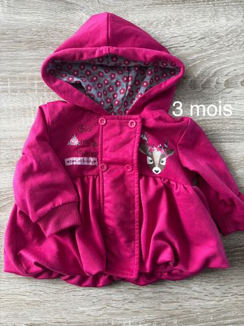 Gilet rose renne TOM & Kiddy t.3m