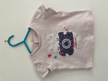 Tee-shirt motif chat photographe taille 12 mois