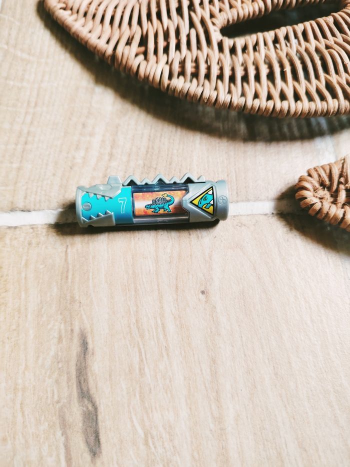 🦕 Power rangers dino charge - Energem-dino chargeur n° 7 bleu turquoise Ankylsaure