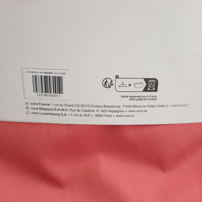 Housse de couette Percale 240x220 cm/100% coton - photo numéro 4