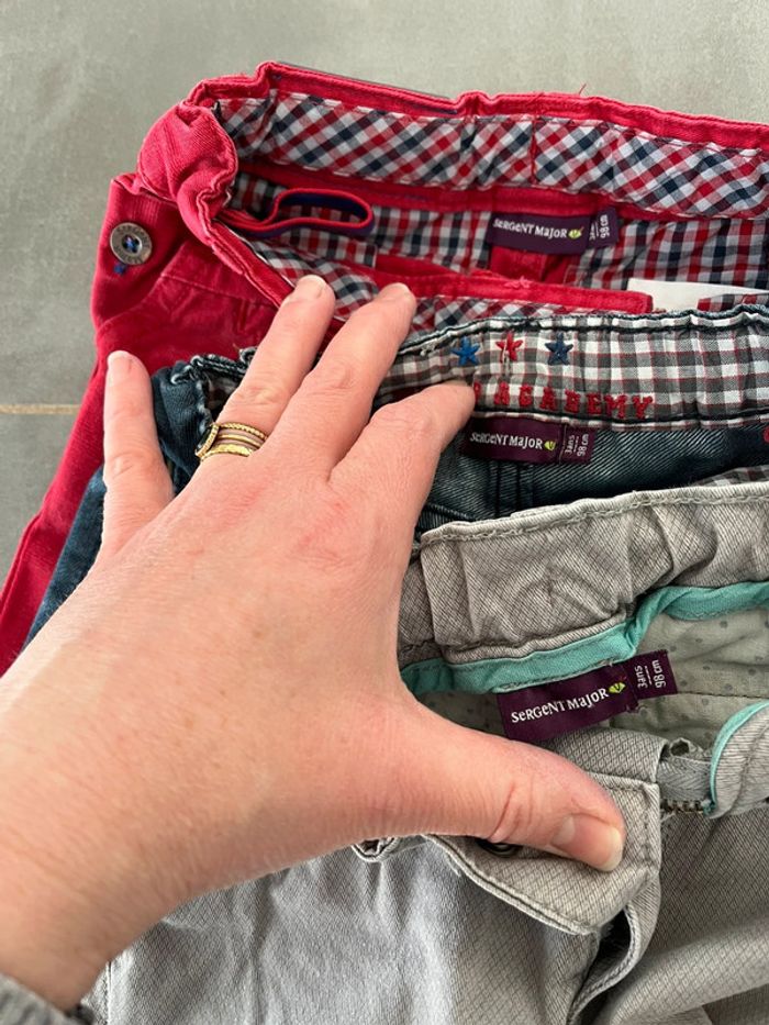 Lot de 5 pantalons 3 ans à réparer - photo numéro 2
