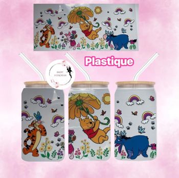 Winnie Parapluie UV DTF - Gobelet en plastique