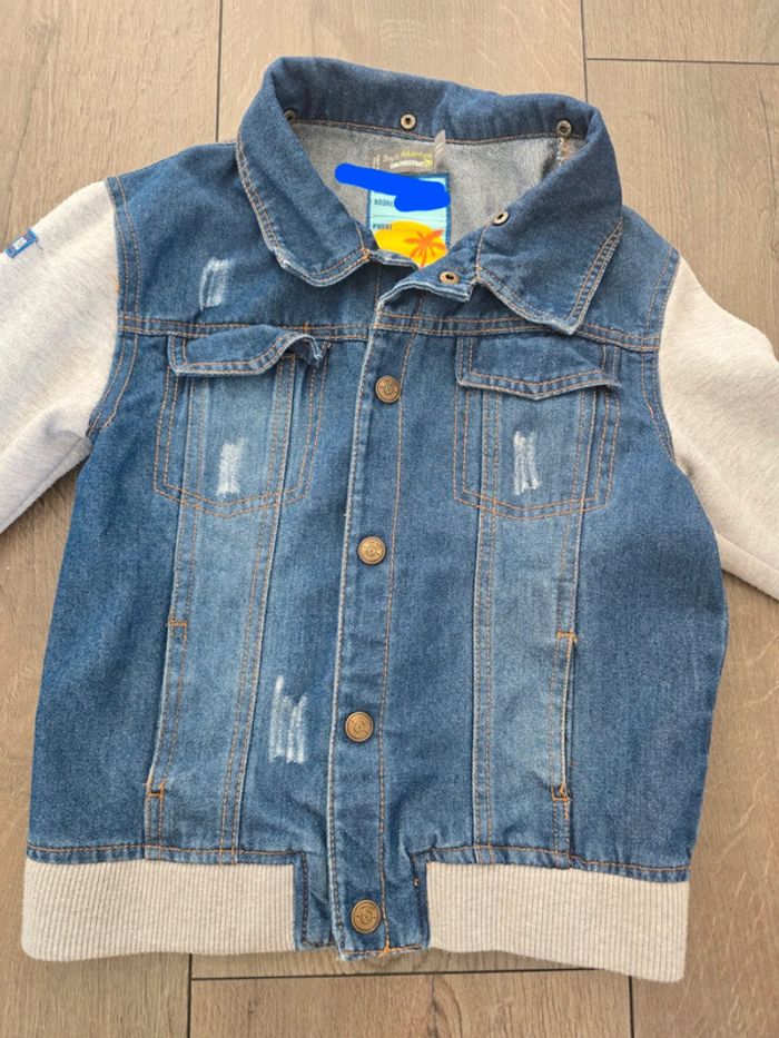 Veste en jean et tissu Orchestra 10 ans - photo numéro 2