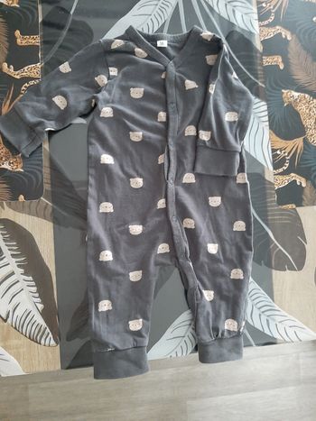 Pyjama  manche longue 1 pièce garçon 1 mois