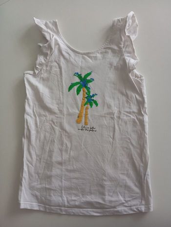 T-shirt fille palmiers