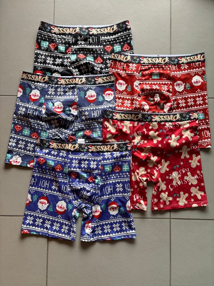 Lot 5 boxers Noël M