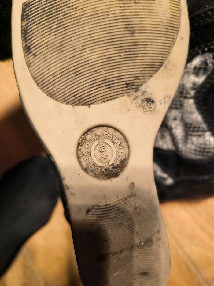 Baskets compensées Pataugas noires pointure 39 - photo numéro 7