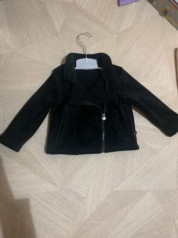 Veste biker velours ikks 2 ans