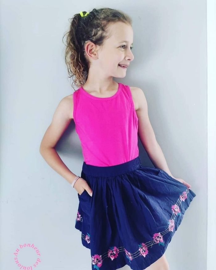 10 ans ensemble été Teeshirt et jupe