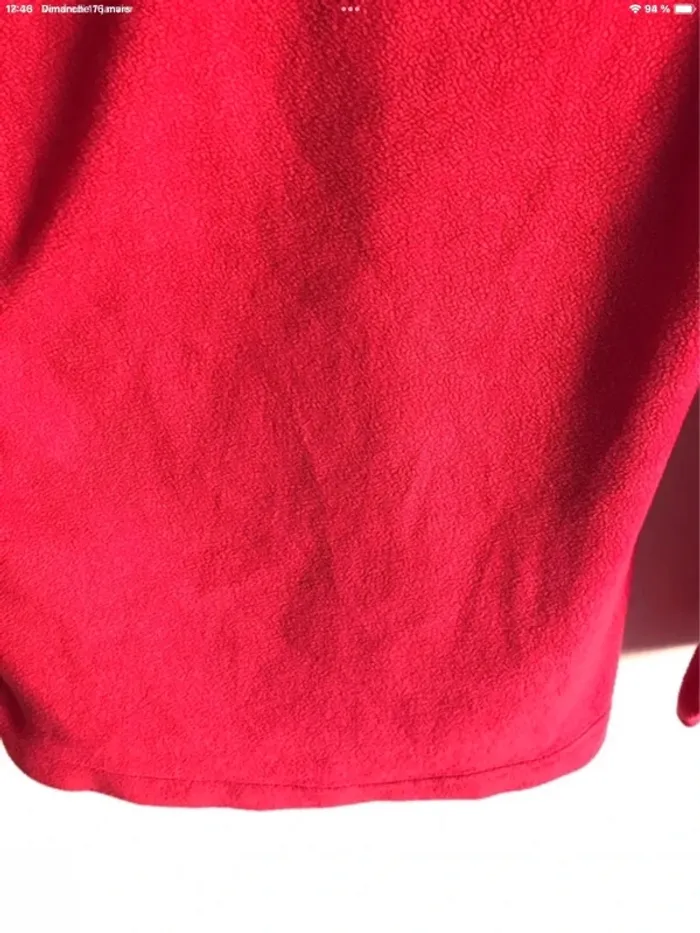 Pull Quechua polaire rouge framboise taille XS - photo numéro 8