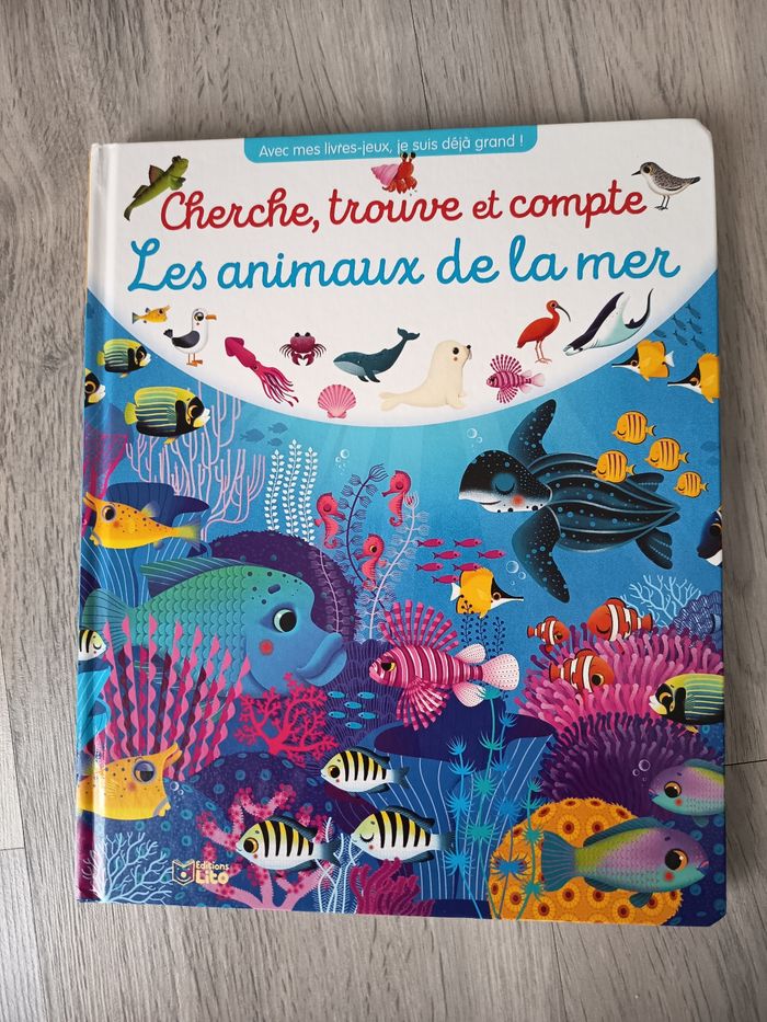 Livre cherche et trouve animaux de la mer - photo numéro 1